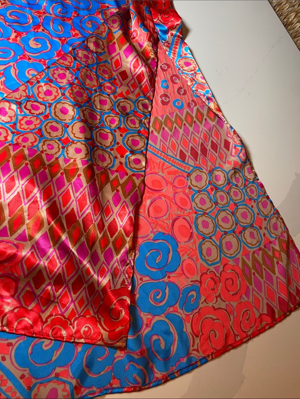 Vintage David Brown for Saks Fifth Avenue Caftan *needs repair - Picture 3 of 10